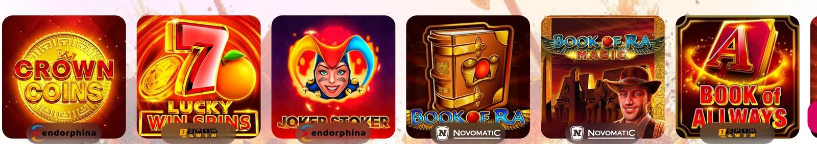 Top-Spiele in der Lobby von HitnSpin